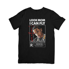 Camiseta Básica Travis Scott Look Mom I Can Fly