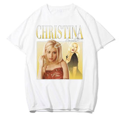 Camiseta Básica Cantora Christina Aguilera