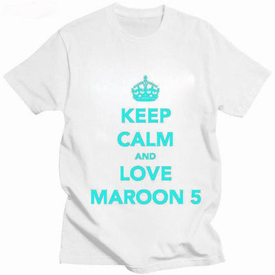 Camiseta Básica Keep Calm and Love Maroon 5