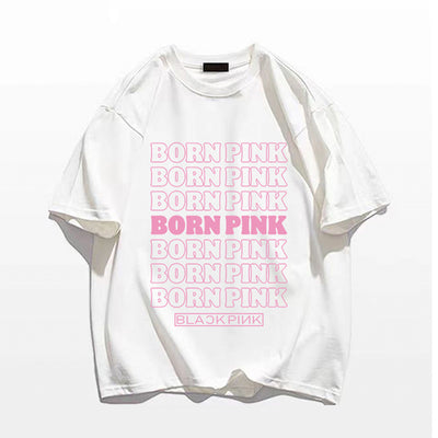 Camiseta Básica Born Pink Blackpink-BRANCO