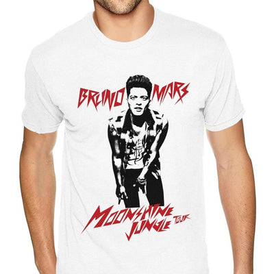 Camiseta Básica Bruno Mars Moonshine Jungle Tour