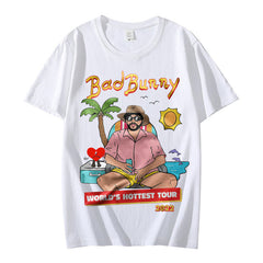 Camiseta Básica Bad Bunny World's Hottest Tour