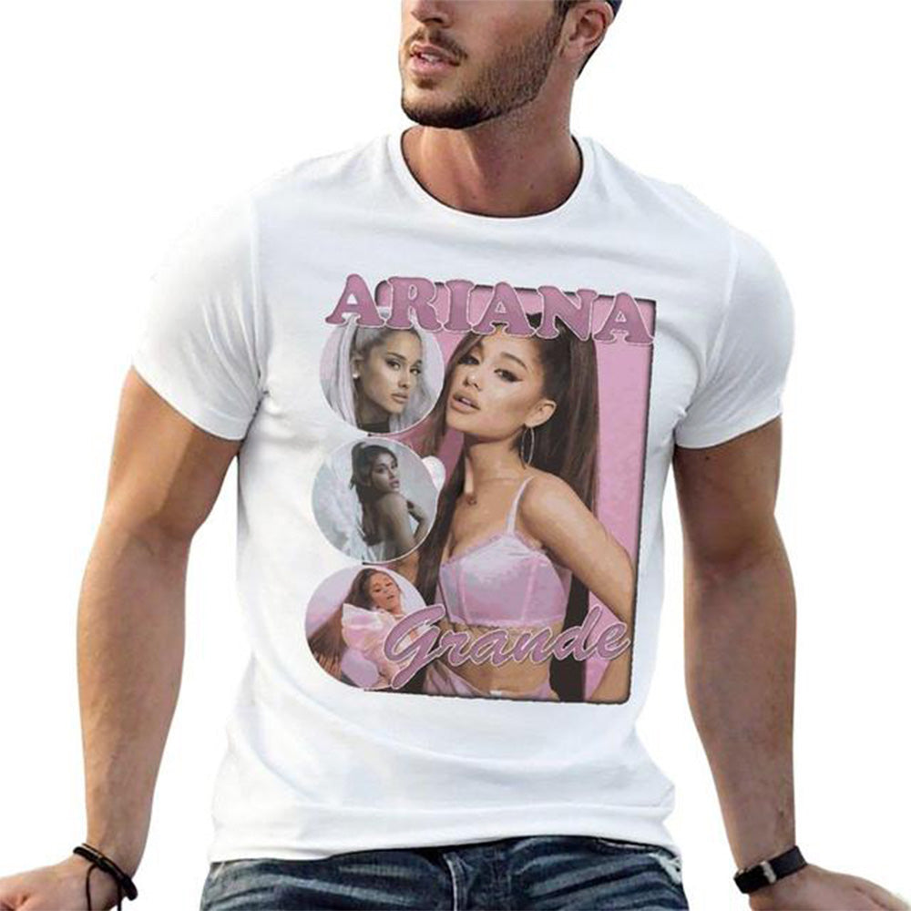 Camiseta Básica Ariana Grande Casual