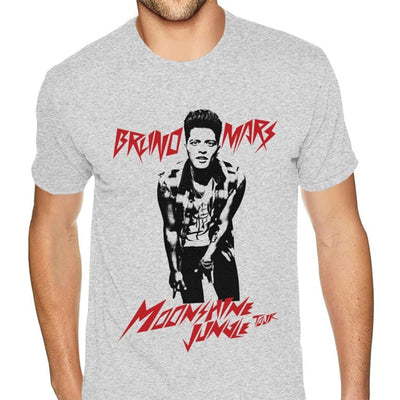 Camiseta Básica Bruno Mars Moonshine Jungle Tour