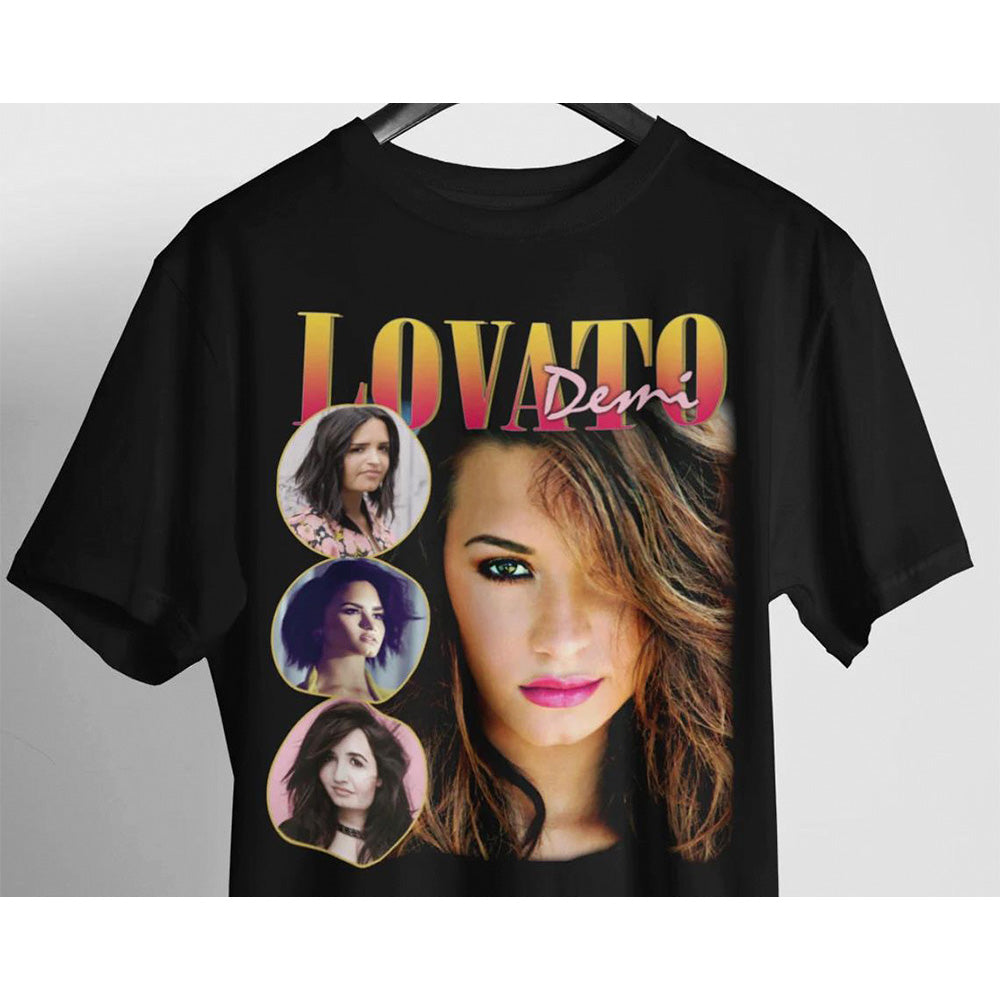 Camiseta Básica Demi Lovato Style Preto