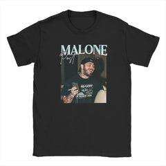 Camiseta Básica Post Malone Smiling