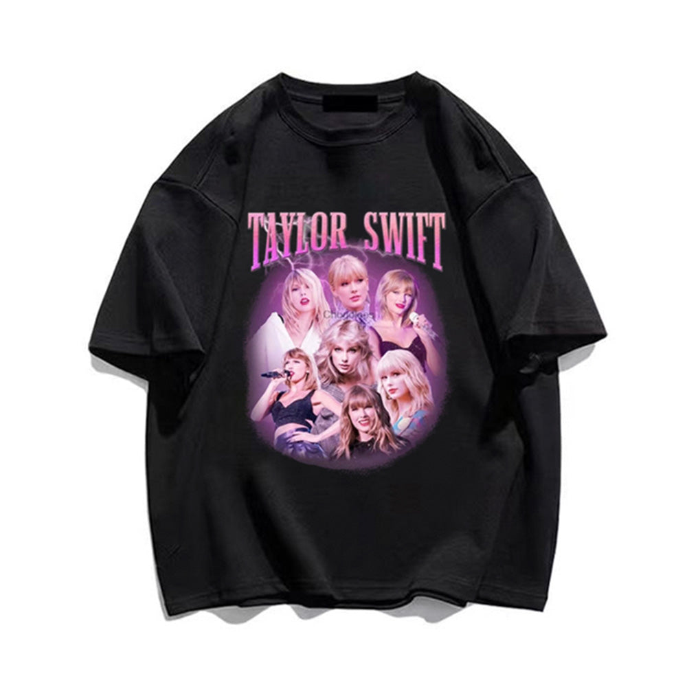 Camiseta Básica Taylor Swift Faces