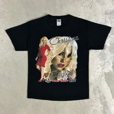 Camiseta Básica Christina Aguilera Back to Basics