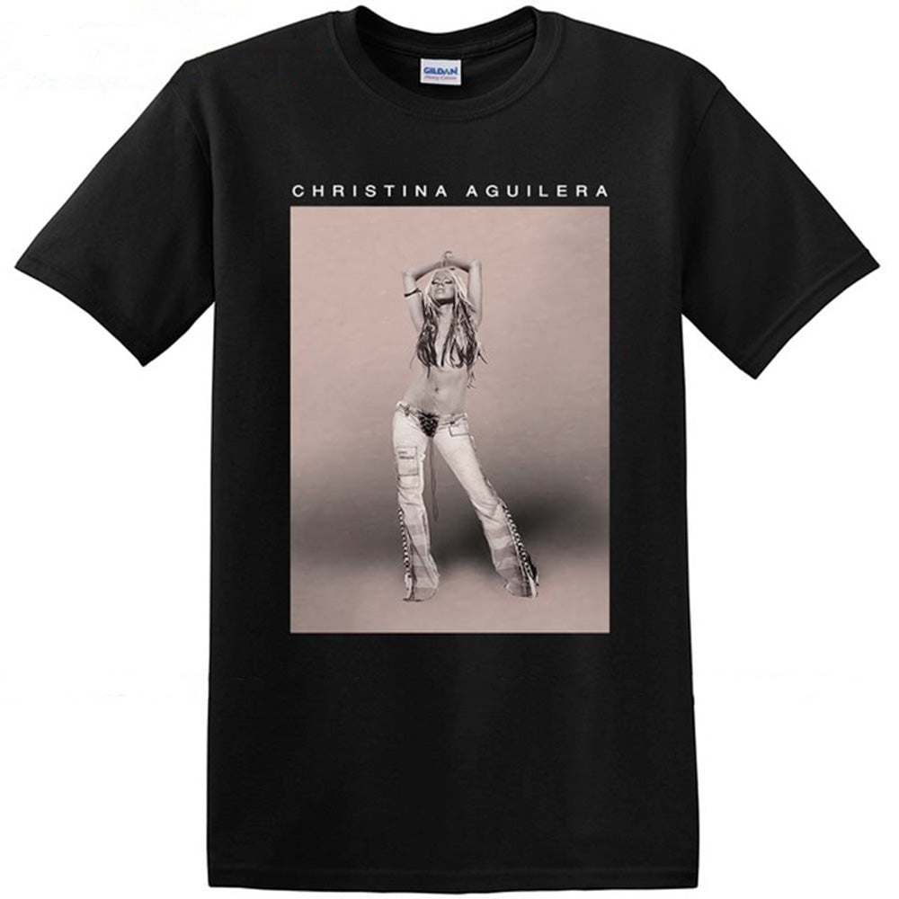 Camiseta Básica Christina Aguilera Cantora