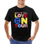 Camiseta Básica Harry Styles Love on Tour - Preto