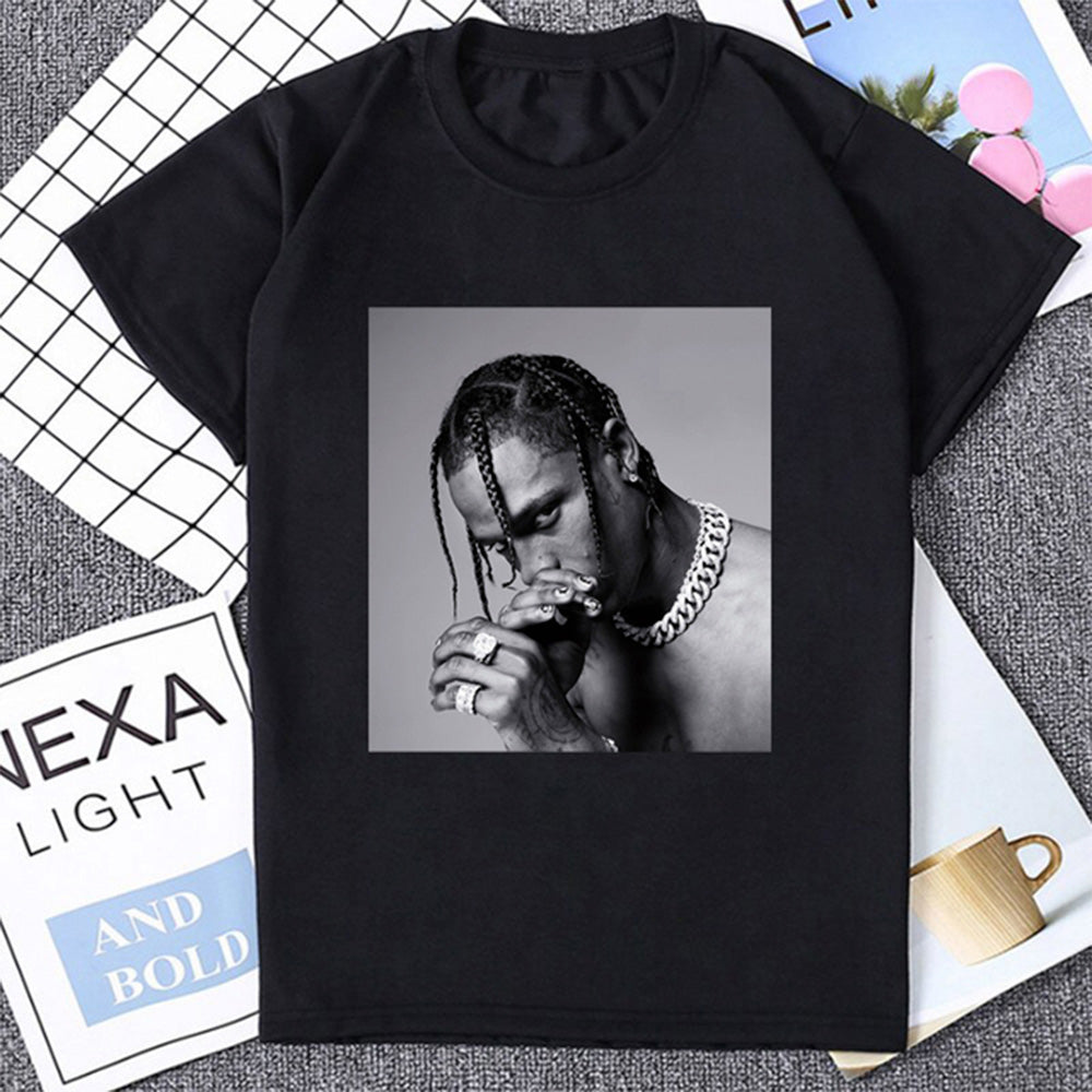 Camiseta b sica face travis scott saoko