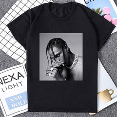 Camiseta Básica Face Travis Scott