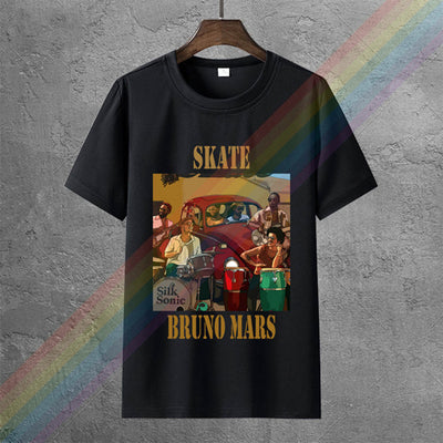 Camiseta Básica Skate Bruno Mars