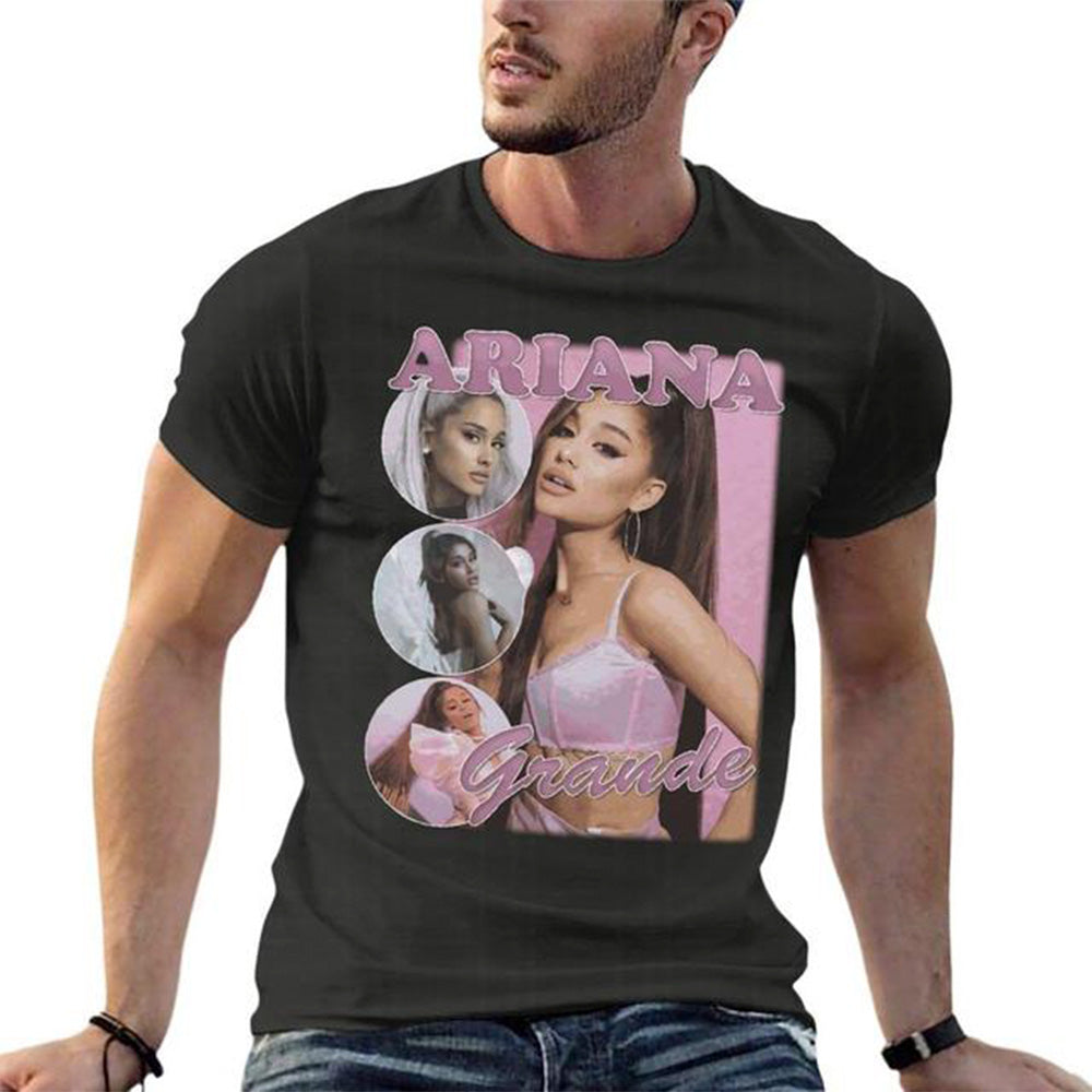 Camiseta Básica Ariana Grande Casual