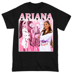 Camiseta Básica Ariana Grande Pink Style