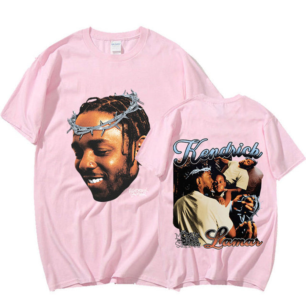 Camiseta Básica Kendrick Lamar Crown- ROSA BEBE