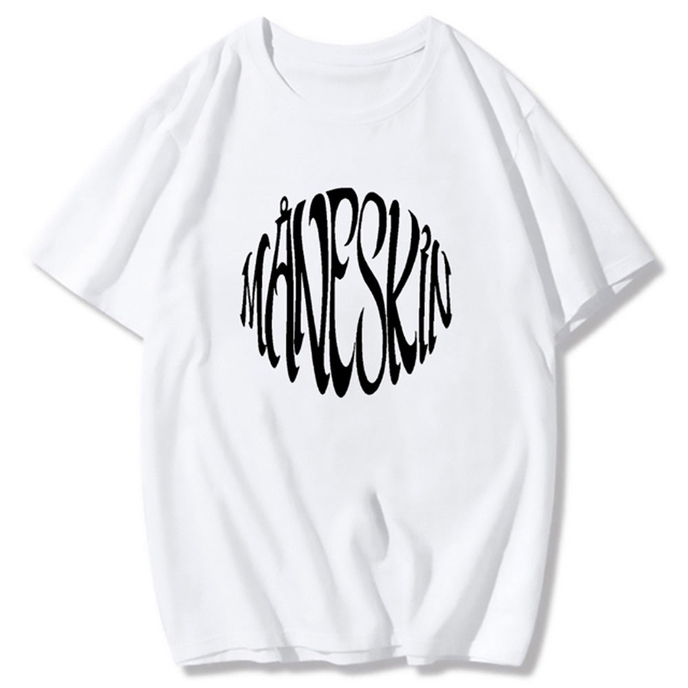 Camiseta Básica Maneskin - branco