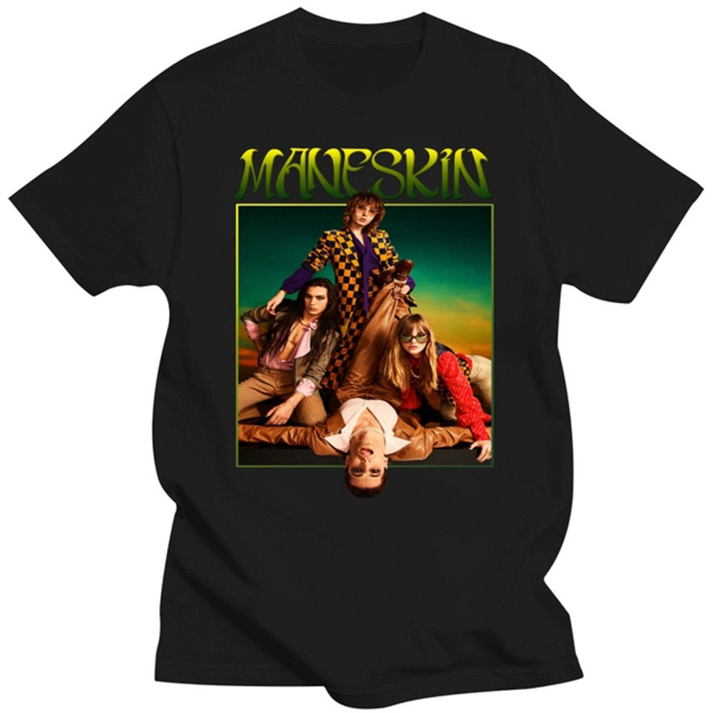 Camiseta Básica Maneskin Relax - preto