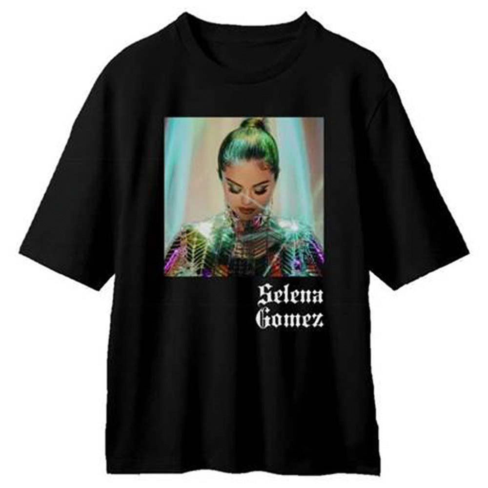 Camiseta Básica Selena Gomez Shining - preto